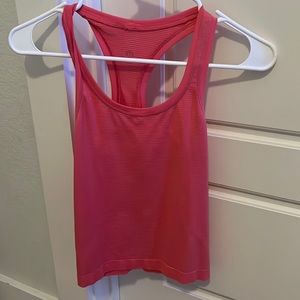 PINK SWIFTLY TANK TOP LULULEMON RACER LENGTH
